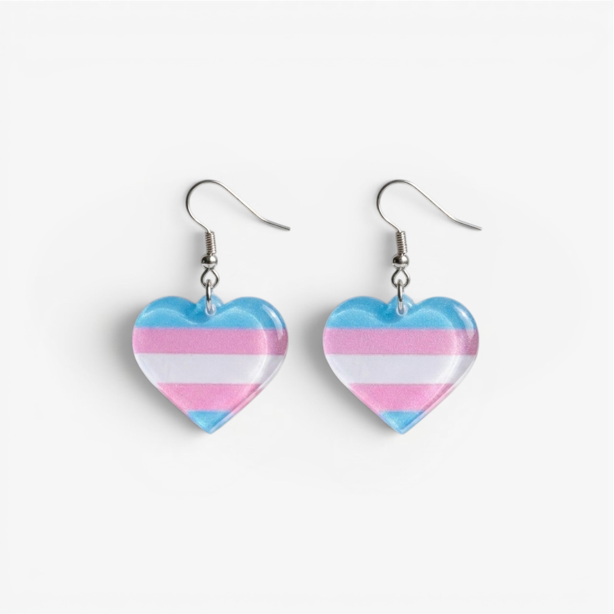 Trans Flag Earrings