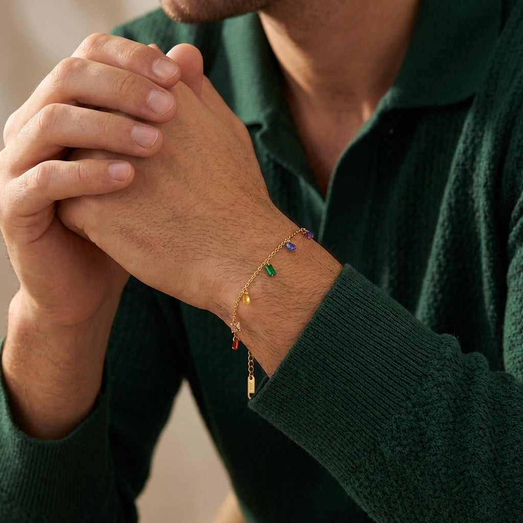 Rainbow Drip Bracelet