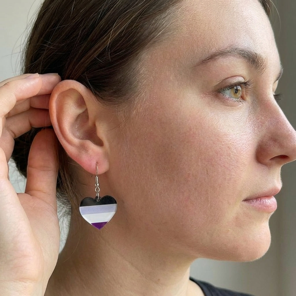 Asexual Flag Earrings