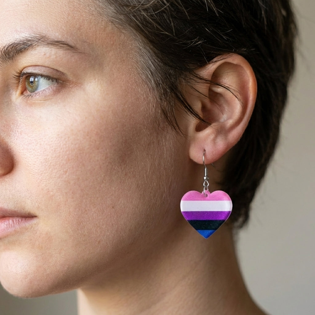 GenderFluid Flag Earrings