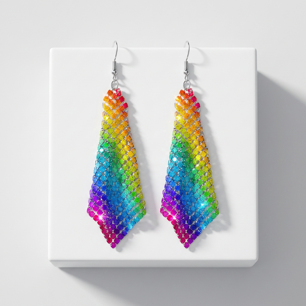 Rainbow Drape Earrings
