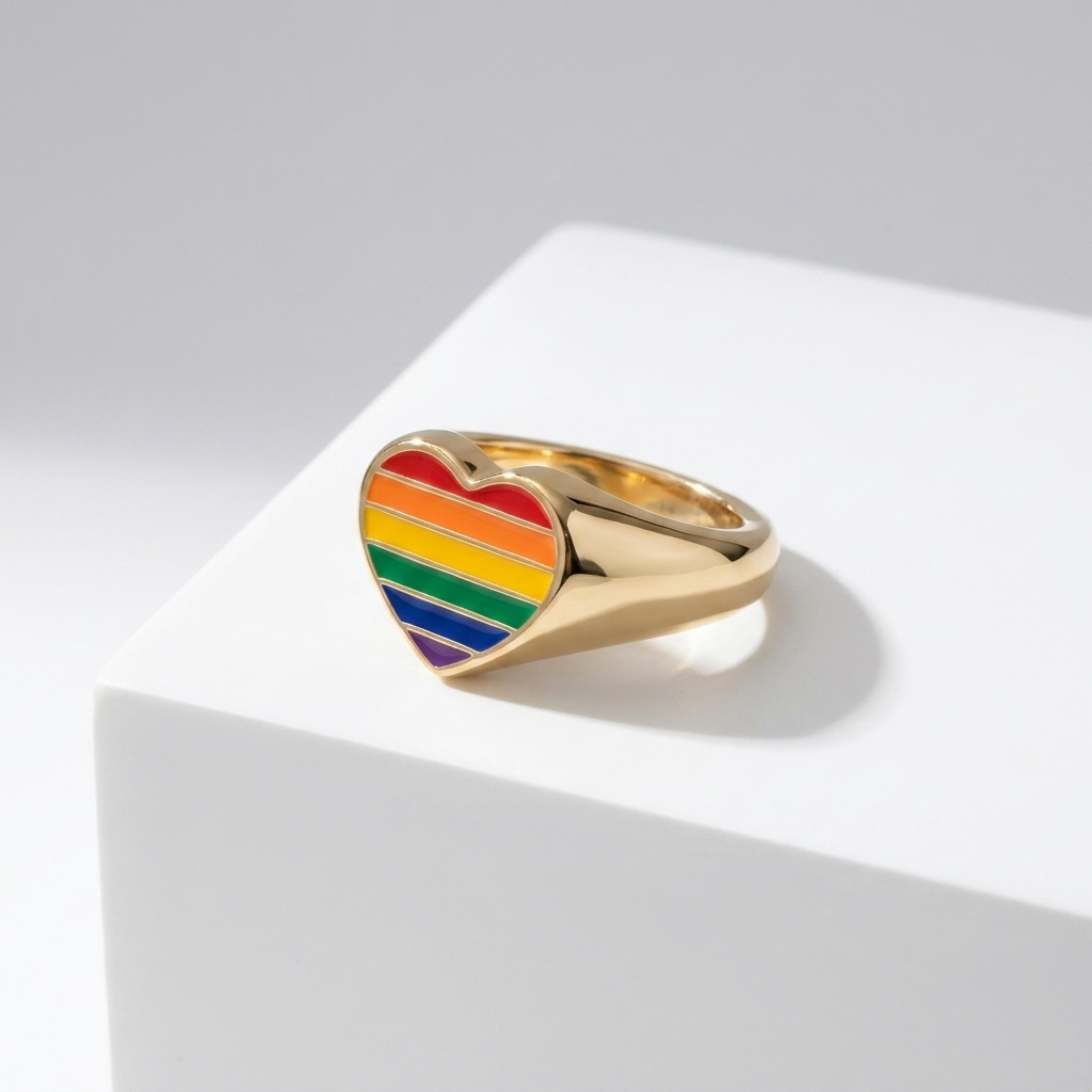 Rainbow Signet Ring