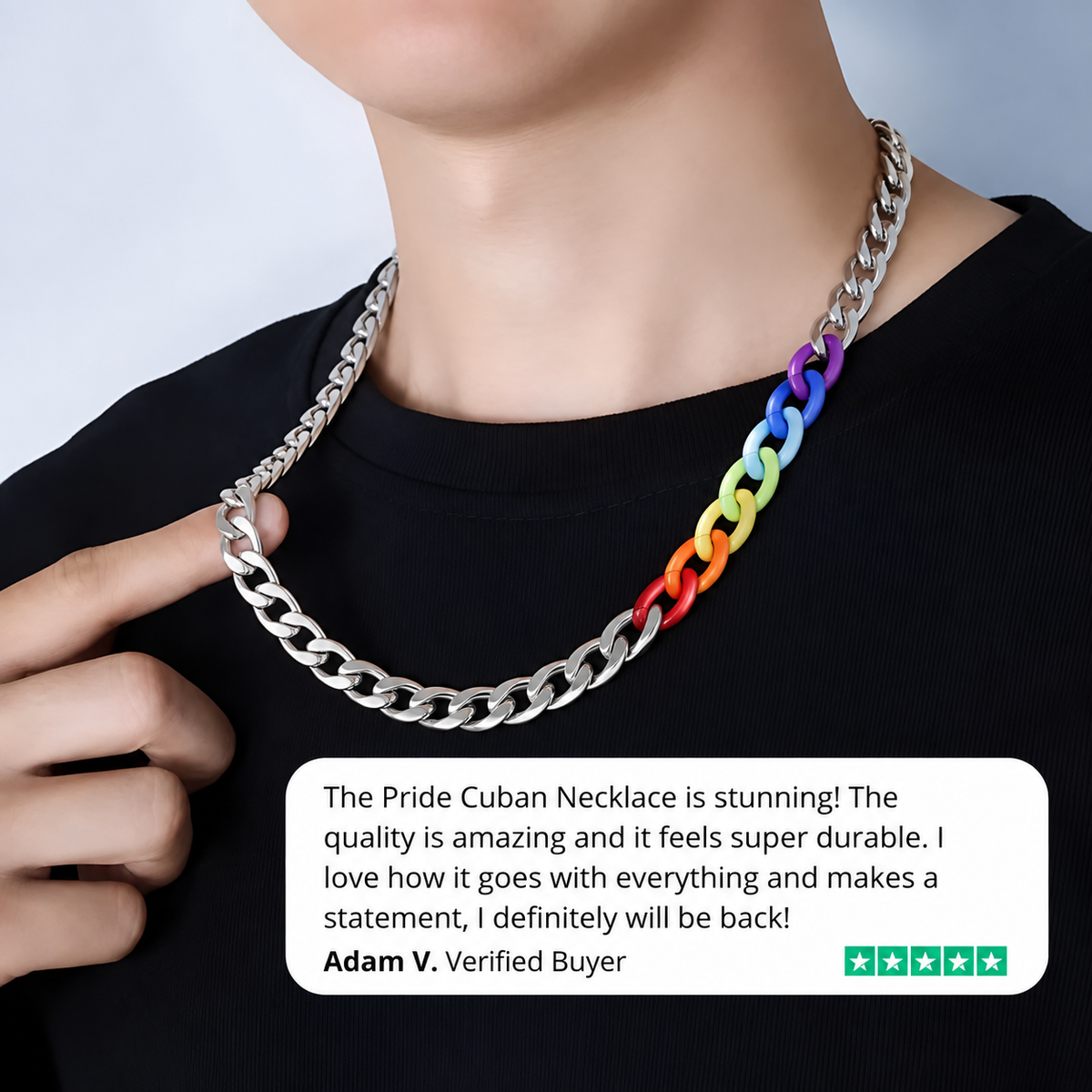 Pride Cuban Necklace