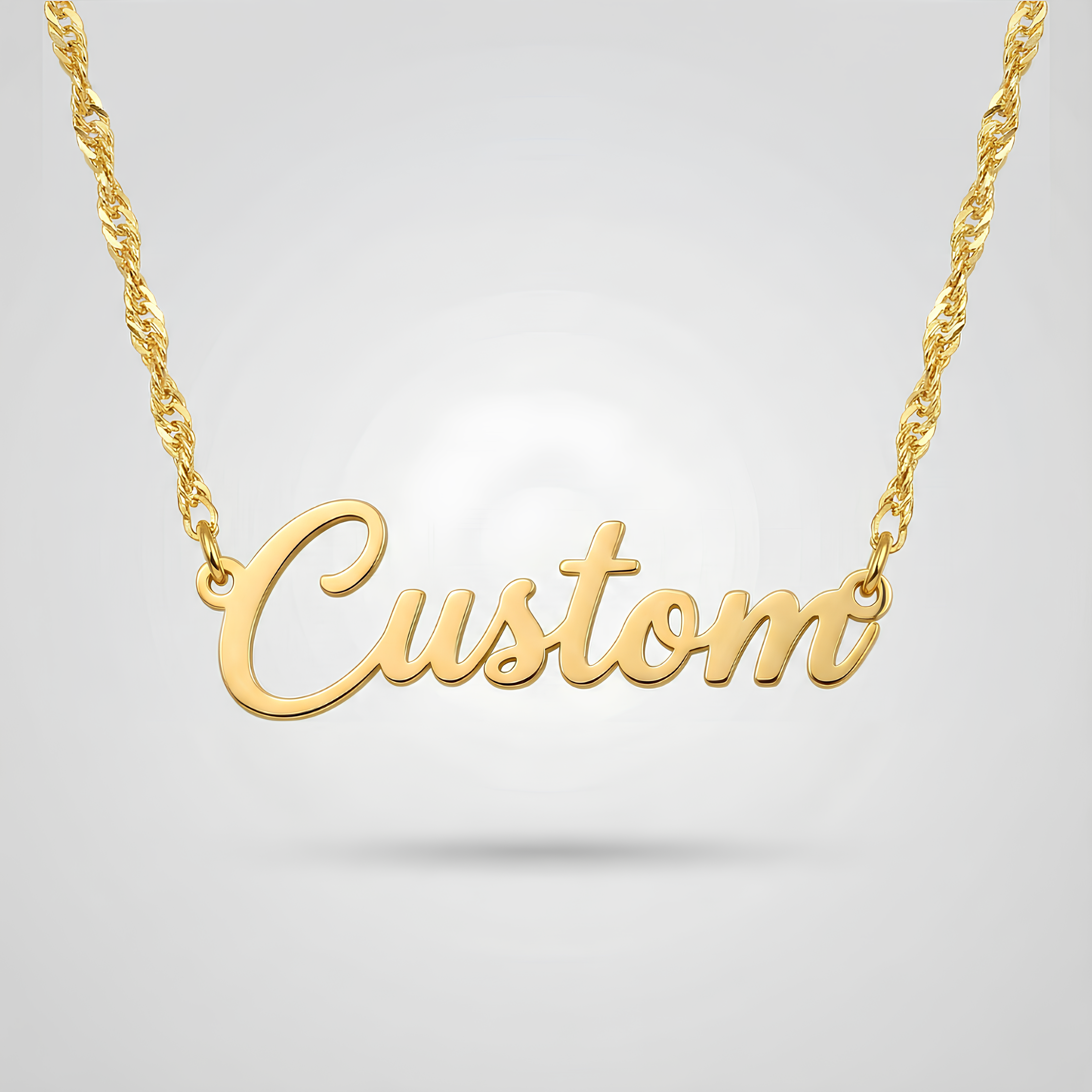 Singapore Chain Personalised Necklace