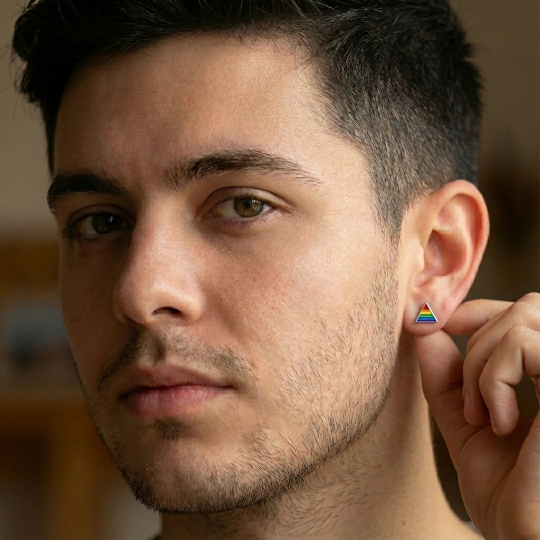 Identity Triangle Studs