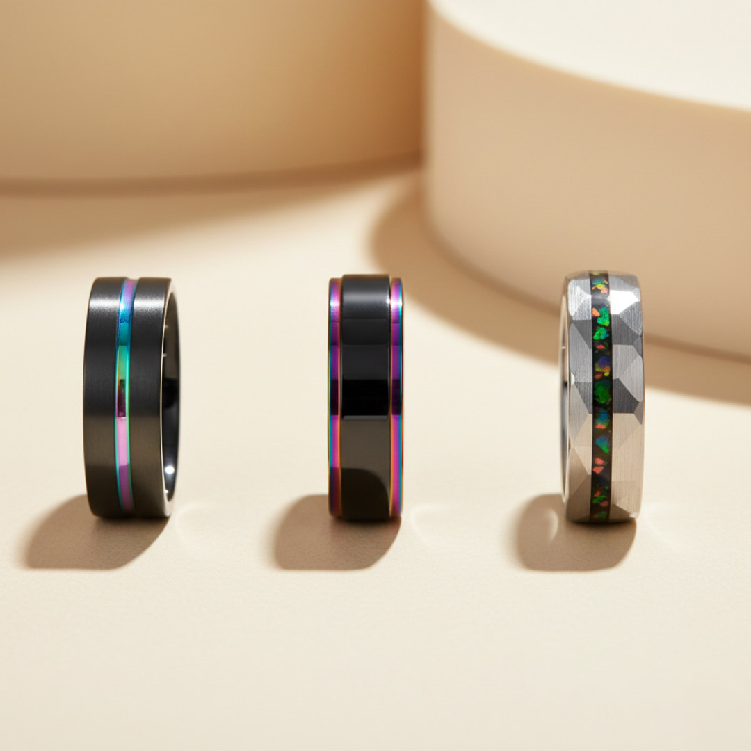 Tungsten Ring Trio