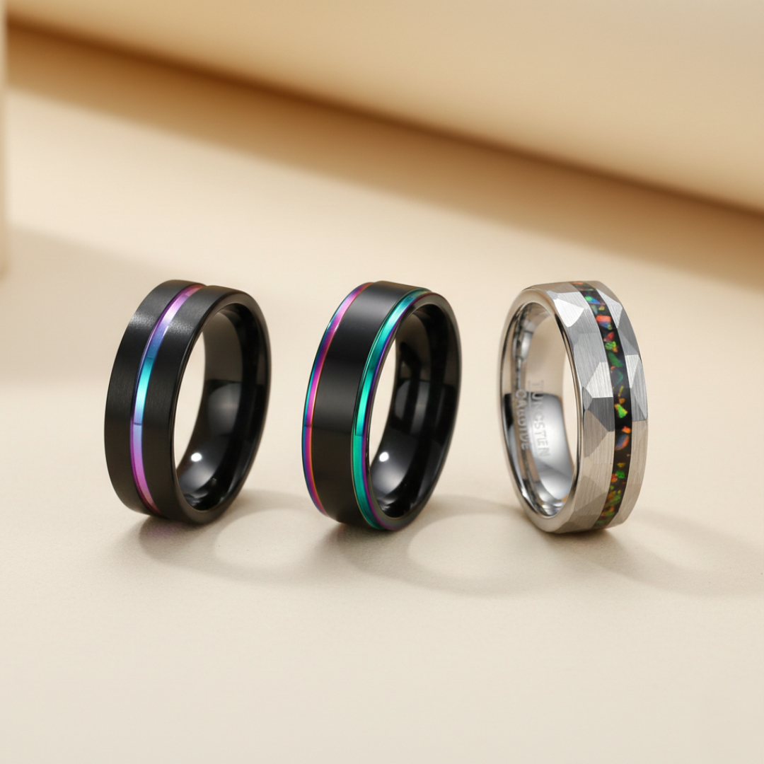 Tungsten Ring Trio