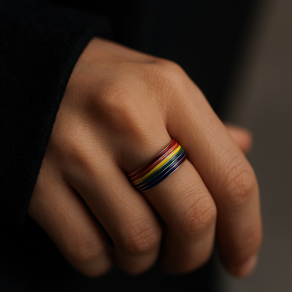 Titanium Rainbow Ring