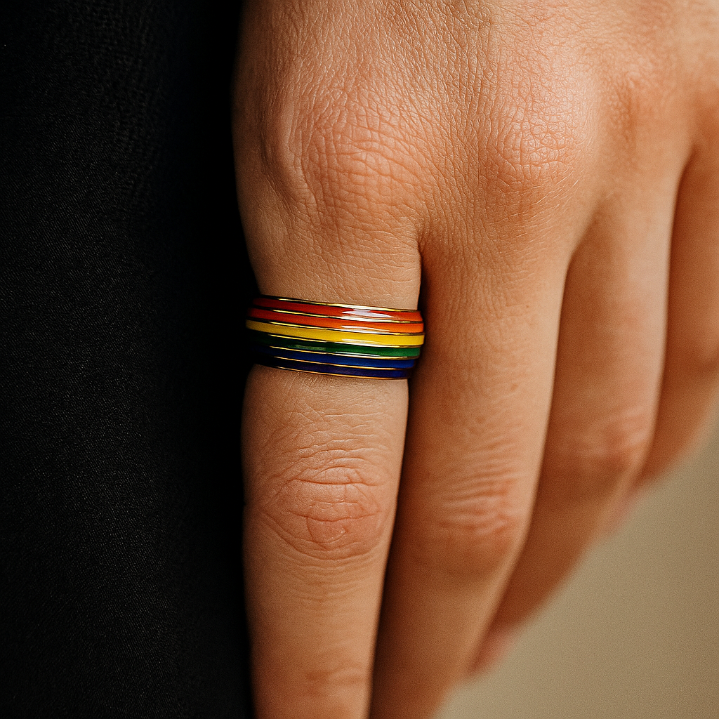 Titanium Rainbow Ring