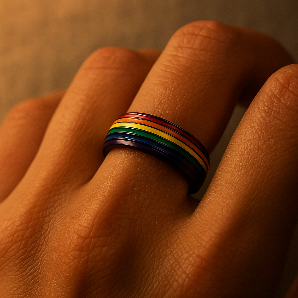 Titanium Rainbow Ring