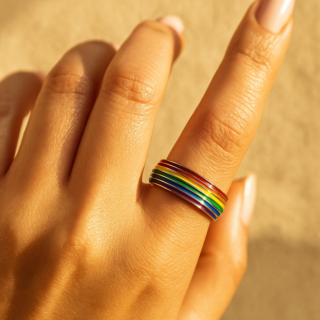 Titanium Rainbow Ring