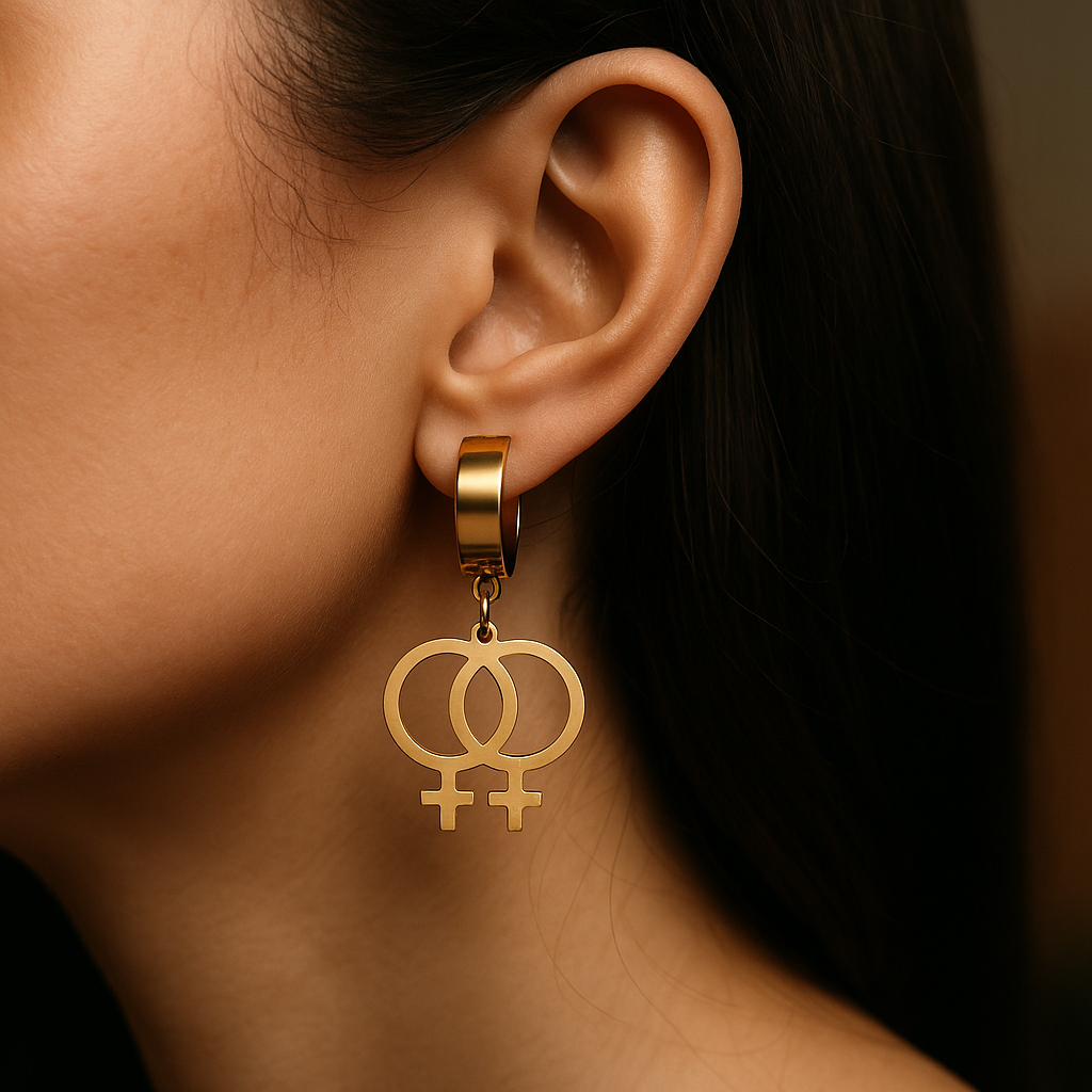 Lesbian Love Earrings