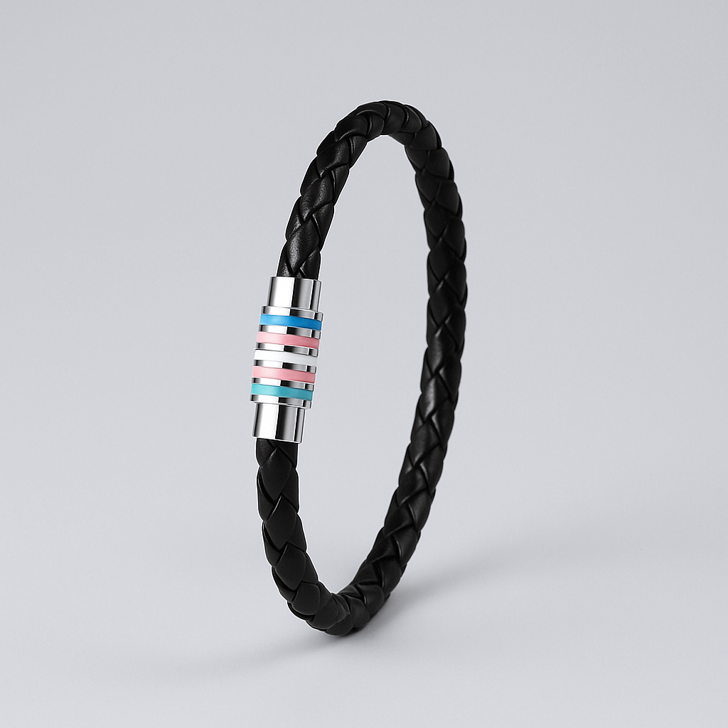 Transgender  Leather Bracelet