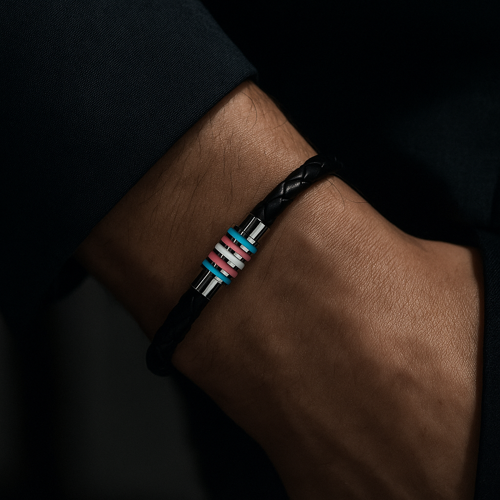 Transgender  Leather Bracelet