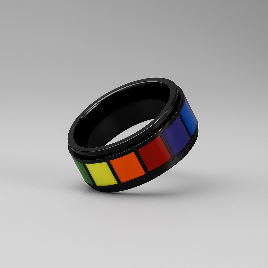 Black Rainbow Ring