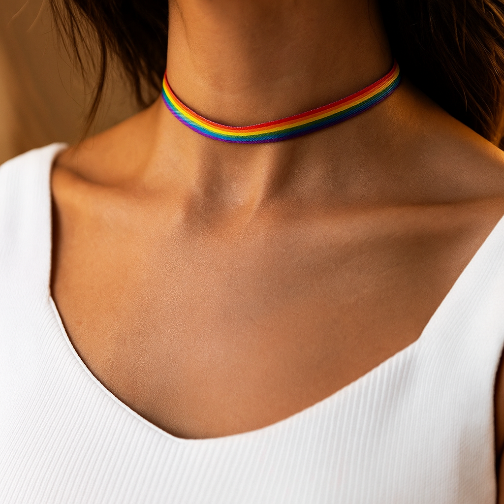 Rainbow Pride Choker