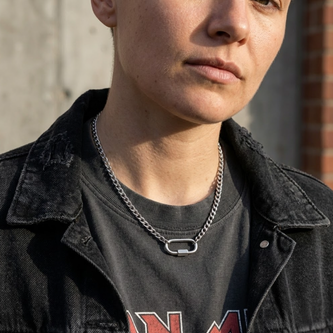 Carabiner Love Necklace