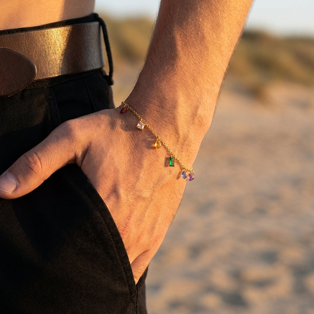 Rainbow Drip Bracelet