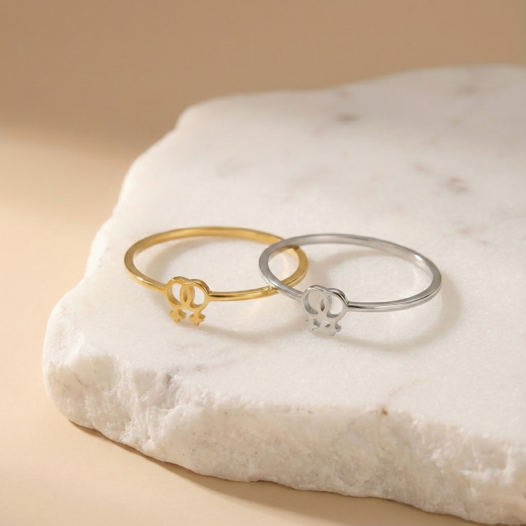 Linked Love Ring