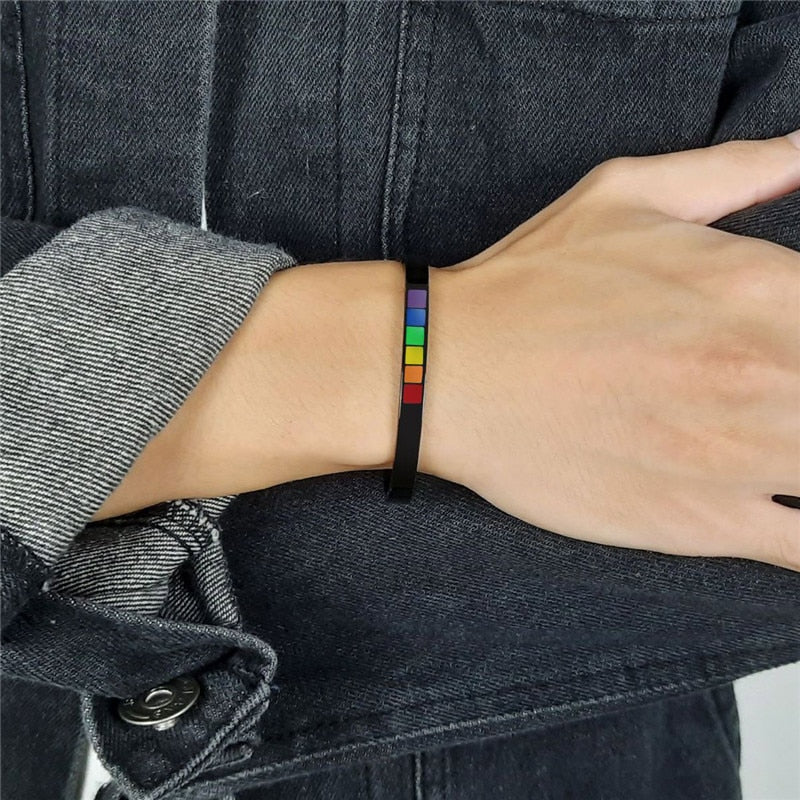 Rainbow Cuff Bracelet