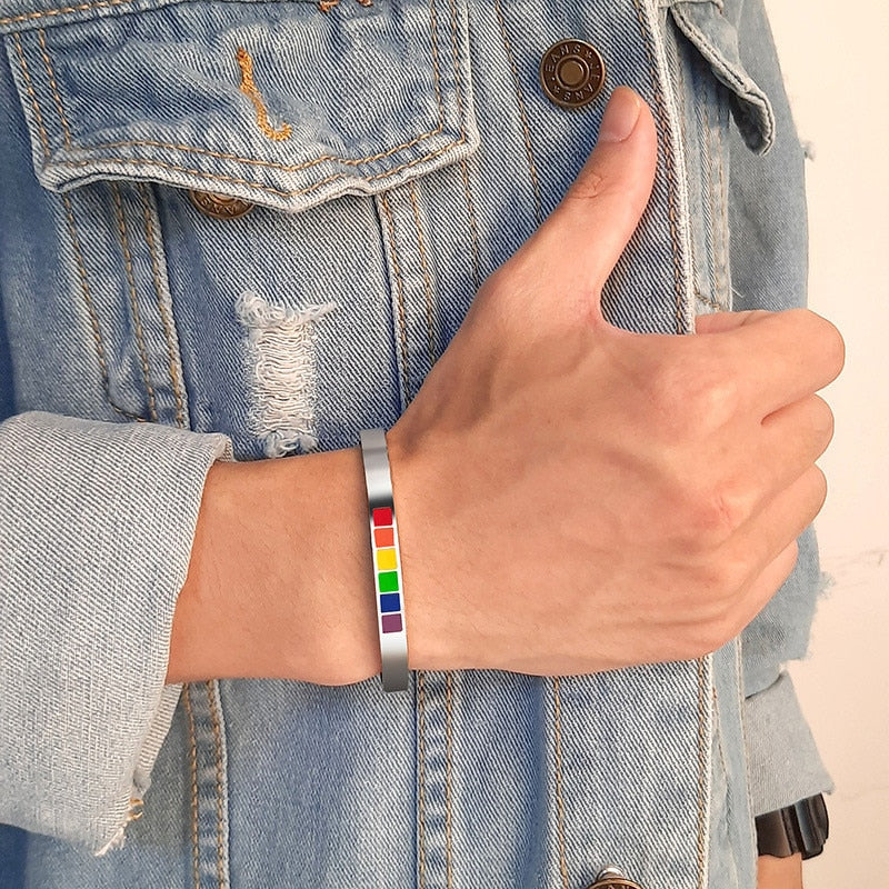 Rainbow Cuff Bracelet