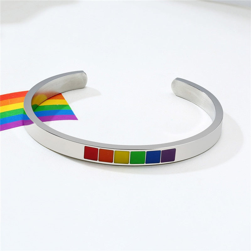 Rainbow Cuff Bracelet