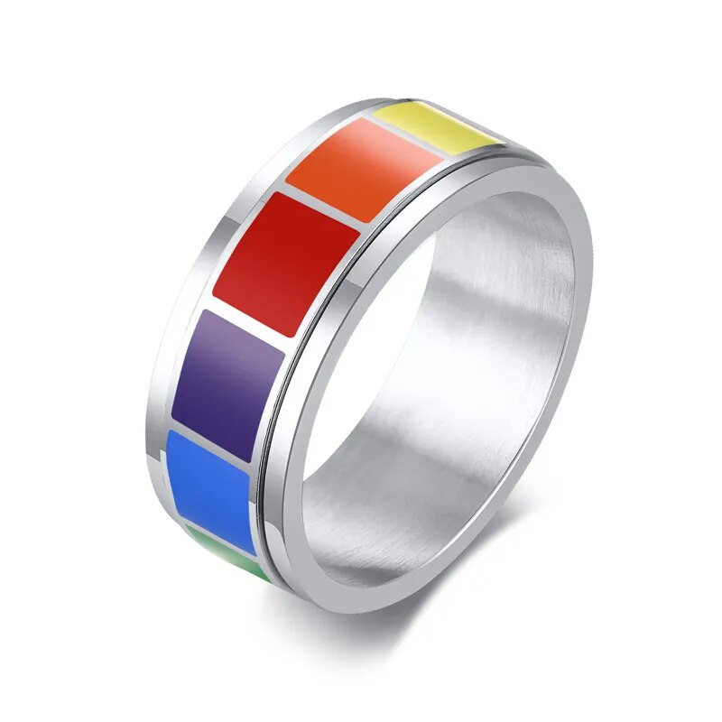 Rainbow Rotating Ring