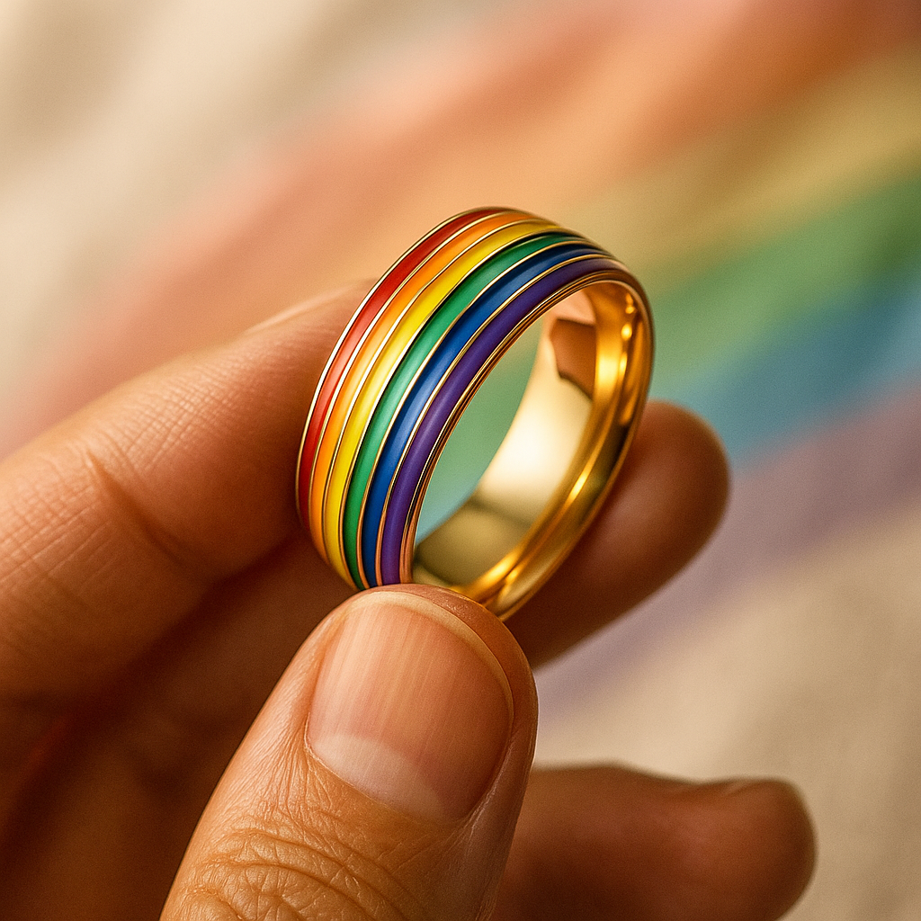 Titanium Rainbow Ring