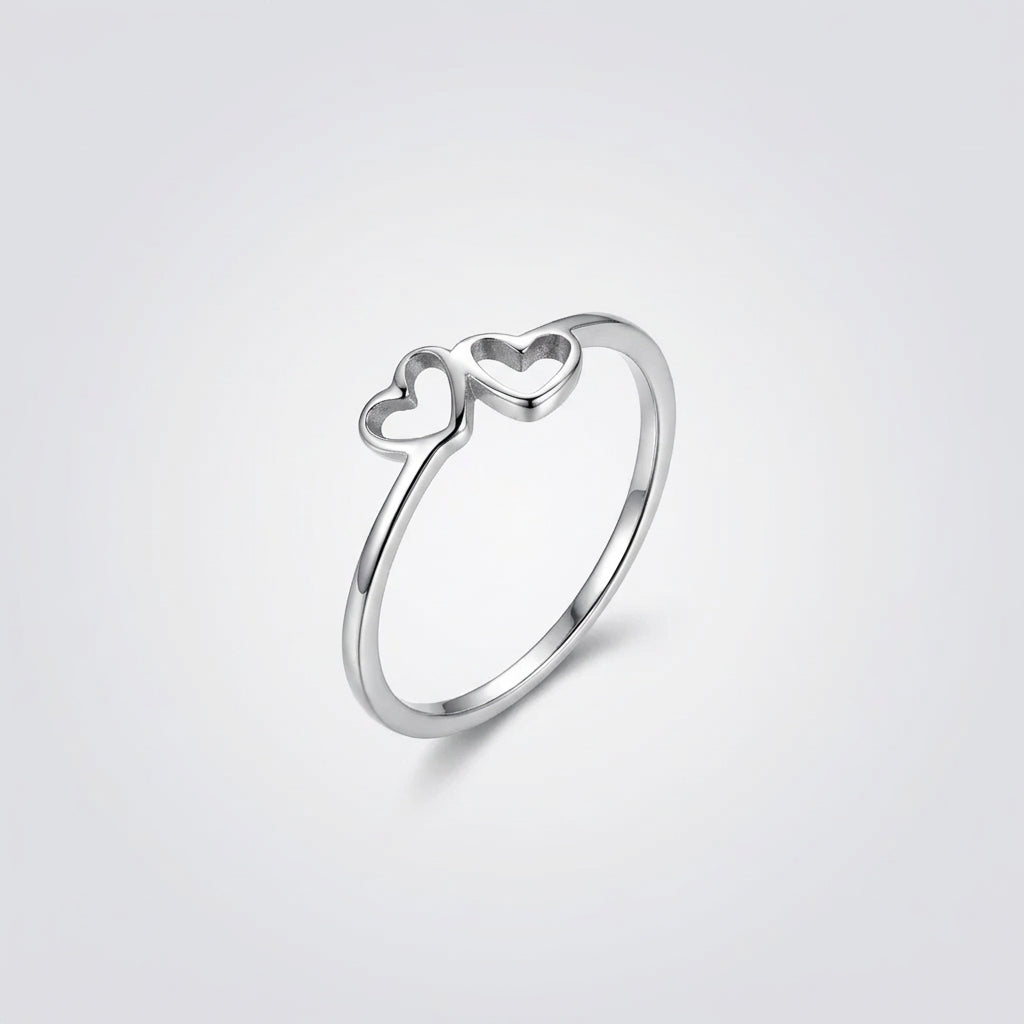 Twin Hearts Ring