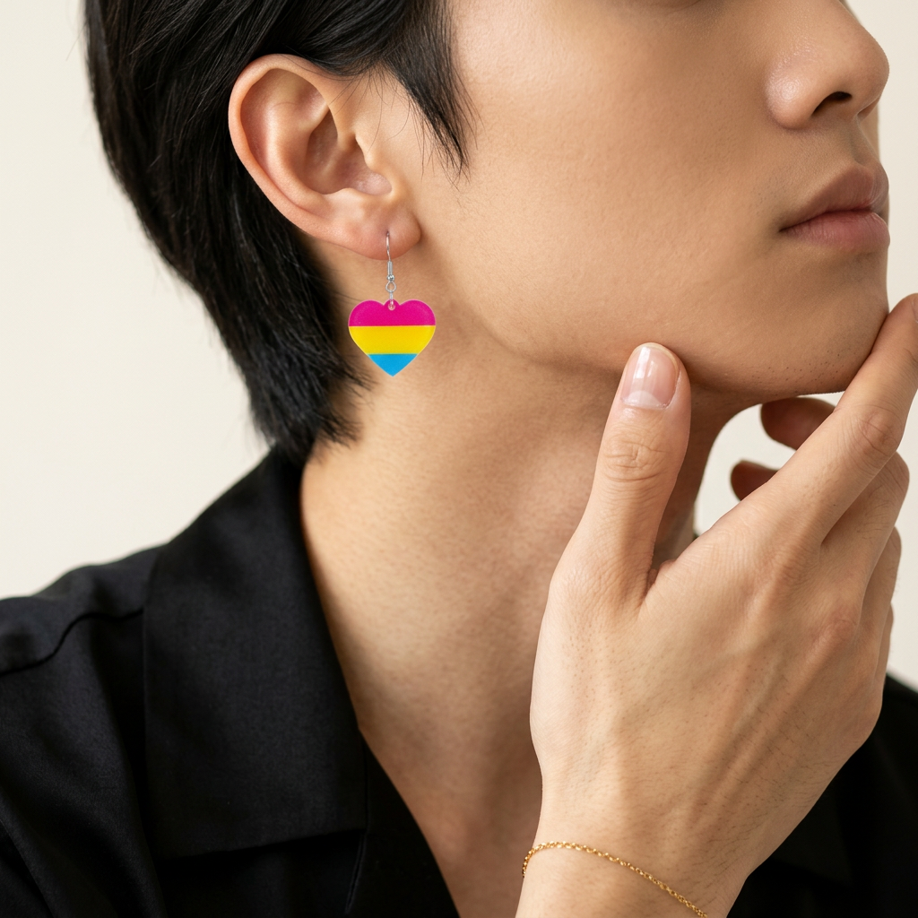 Pansexual Flag Earrings