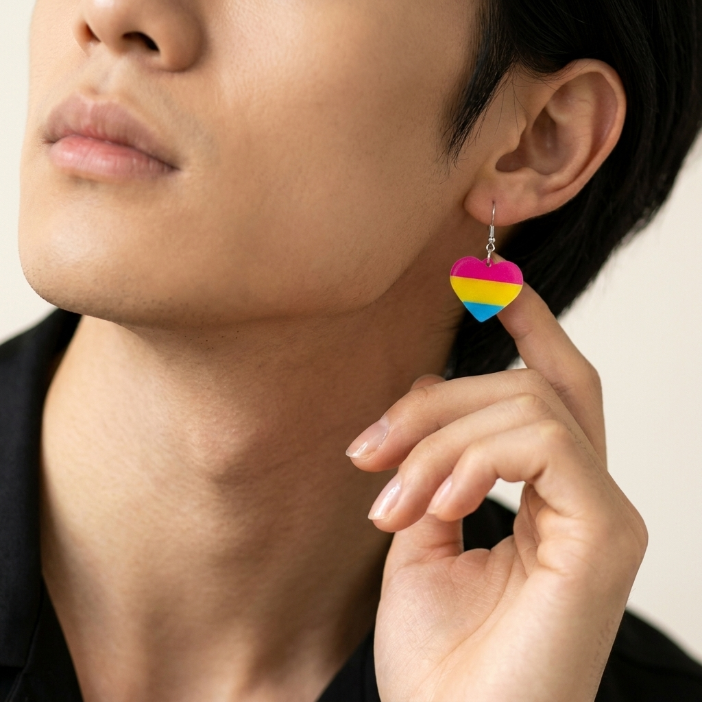 Pansexual Flag Earrings