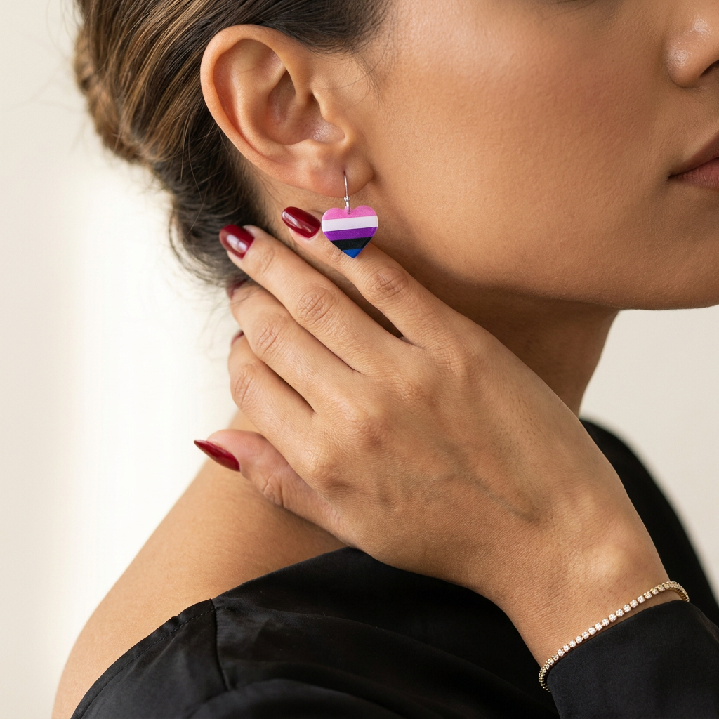 GenderFluid Flag Earrings