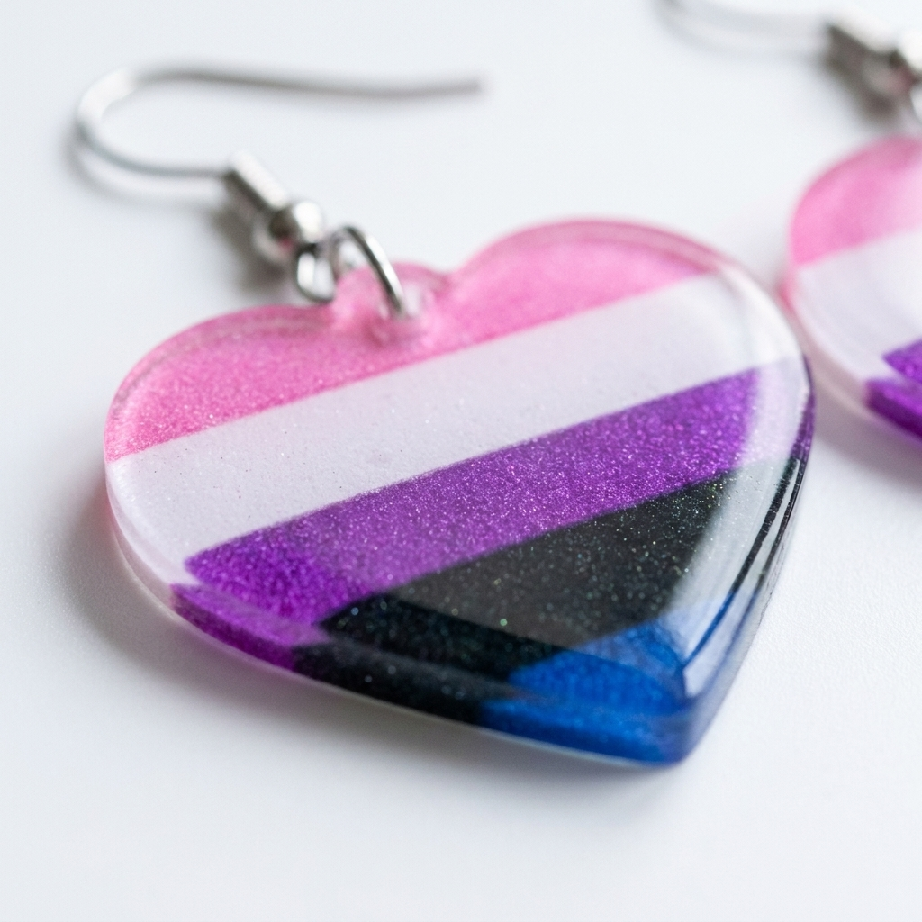 GenderFluid Flag Earrings
