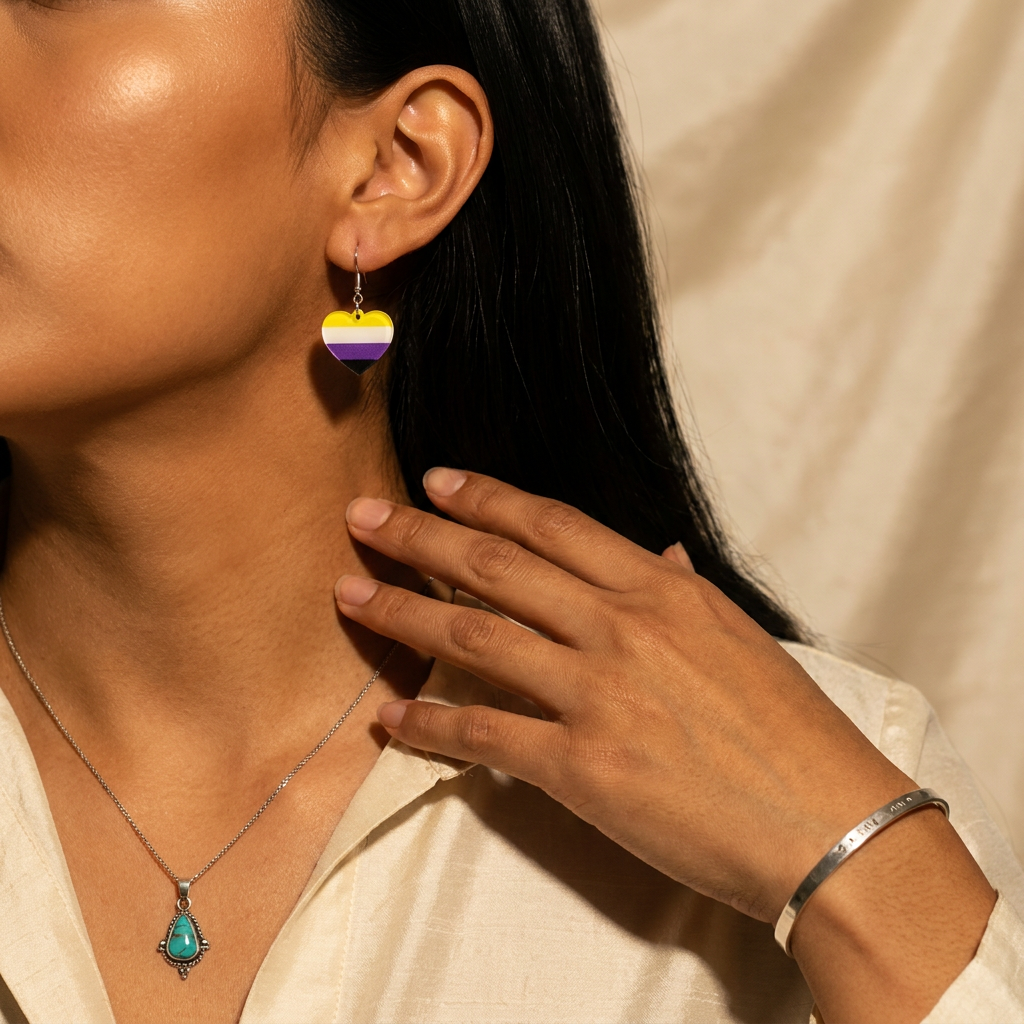 Non-Binary Flag Earrings