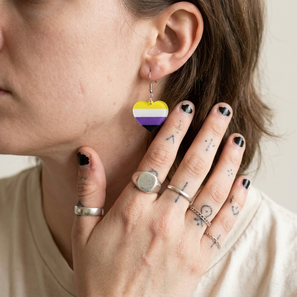 Non-Binary Flag Earrings