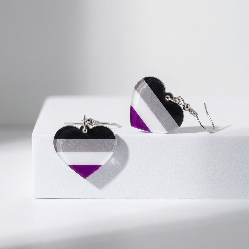Asexual Flag Earrings