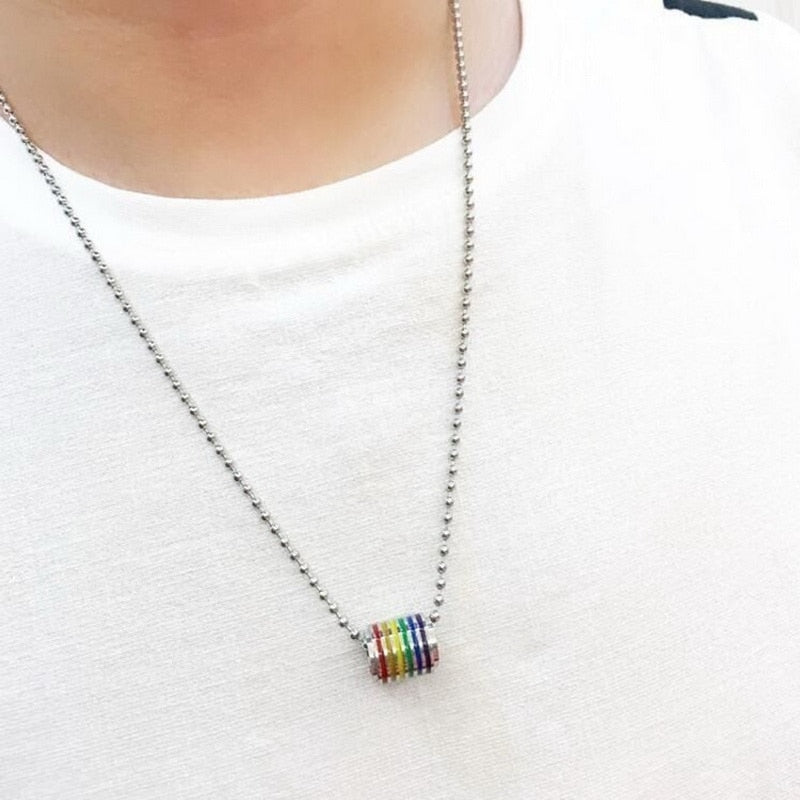 Rainbow Charm Necklace