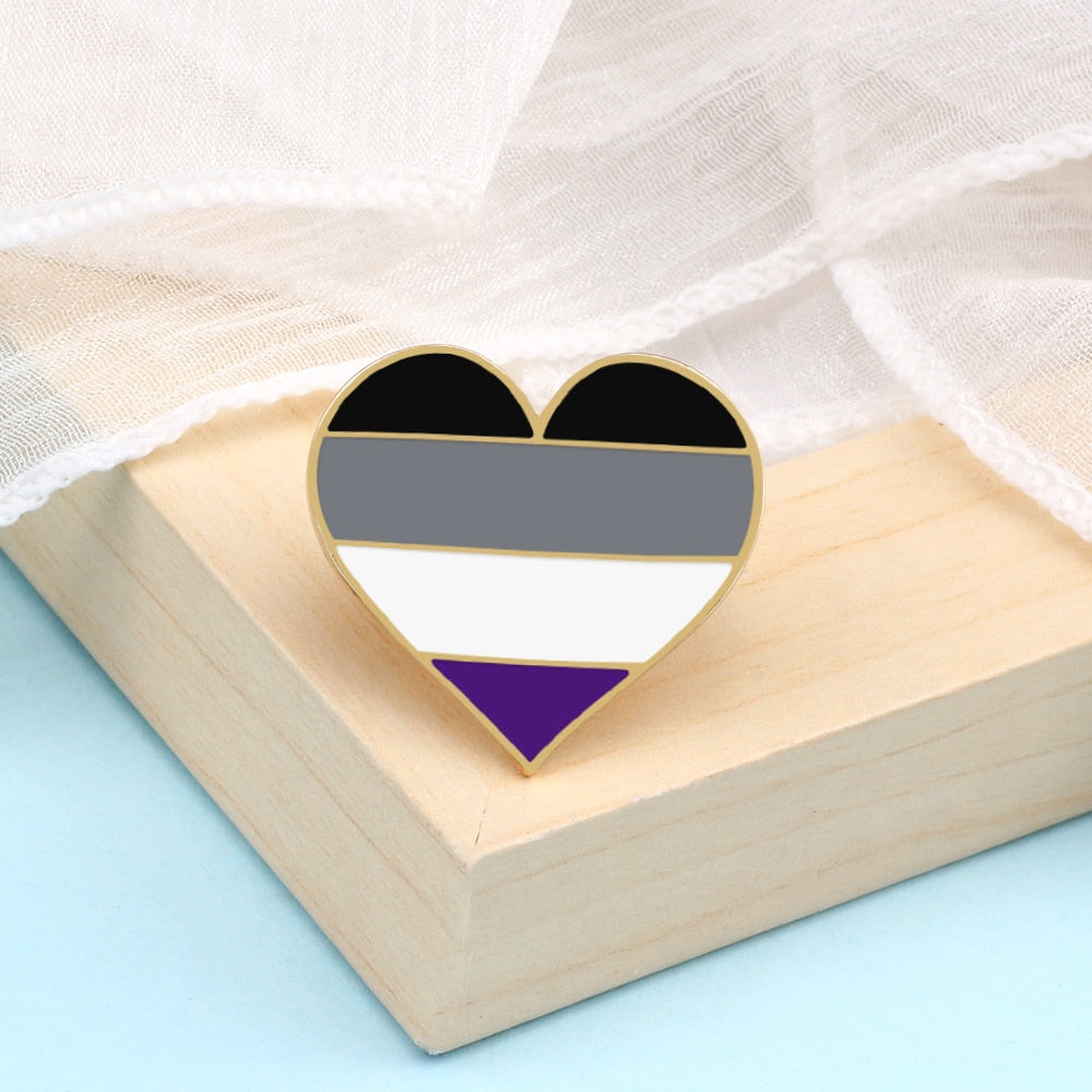 Asexual Badges 6 pack