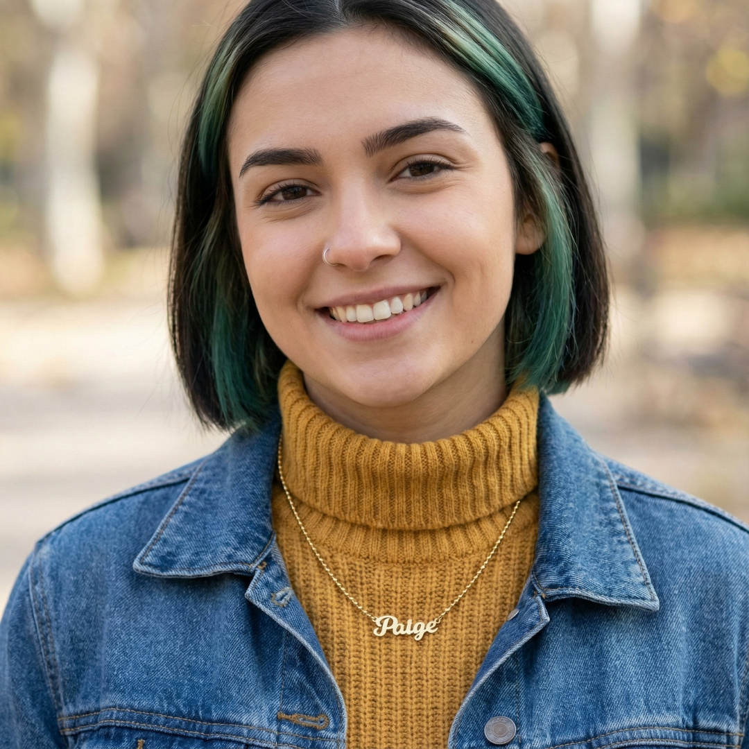 Bead Chain Personalised Necklace