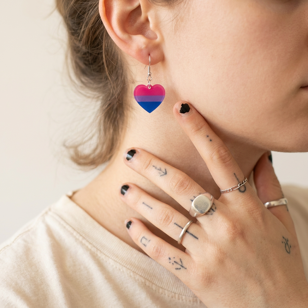 Bi Flag Earrings