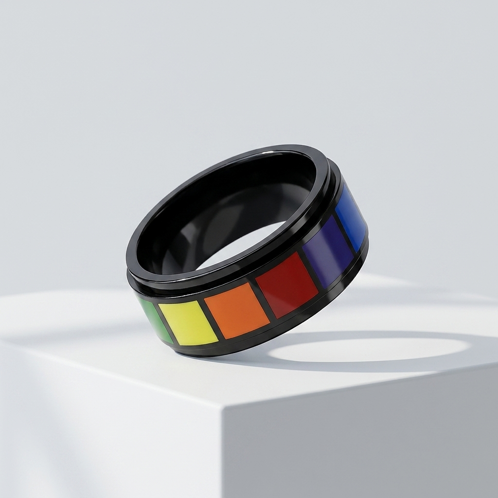 Black Rainbow Ring