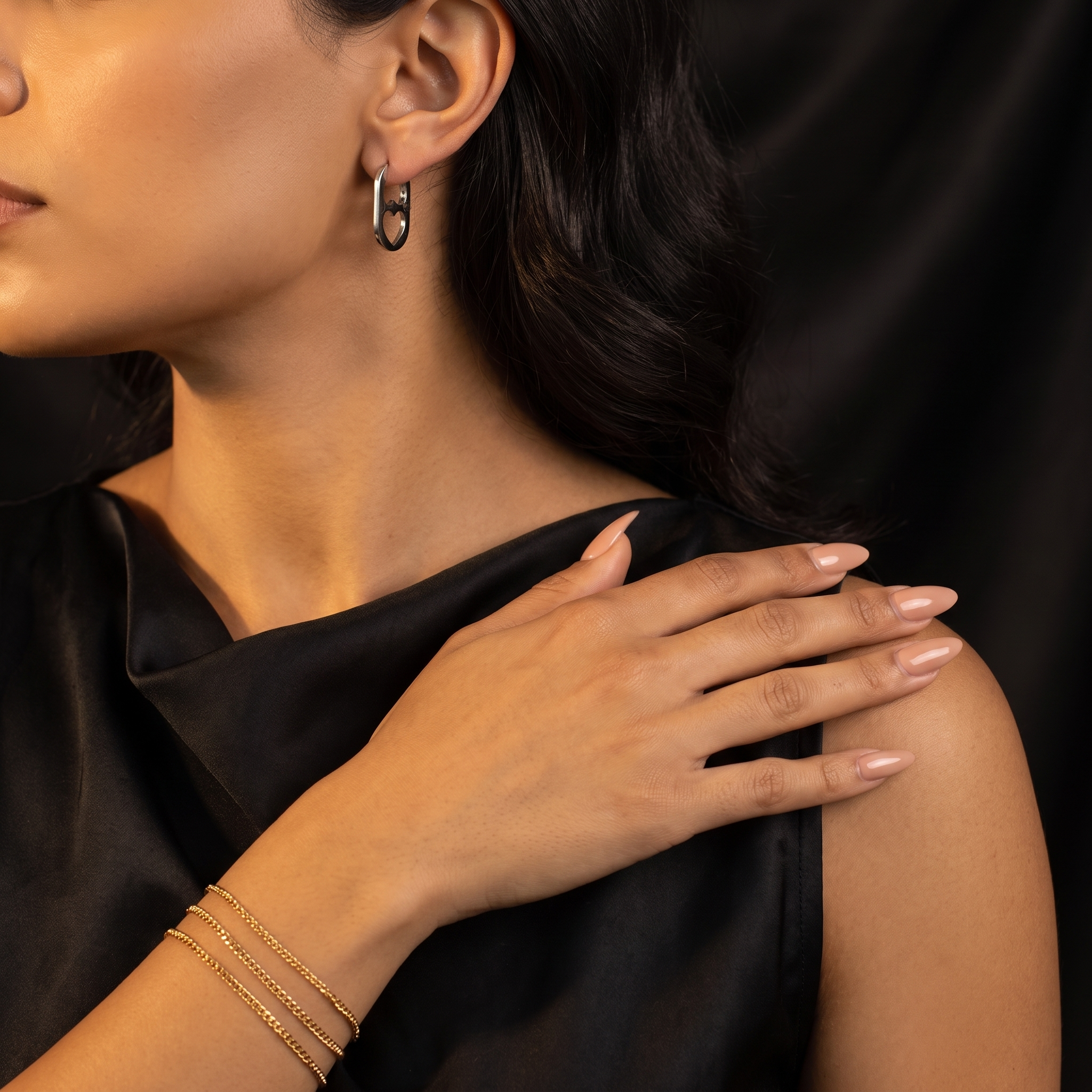 Bonded Hearts Hoops