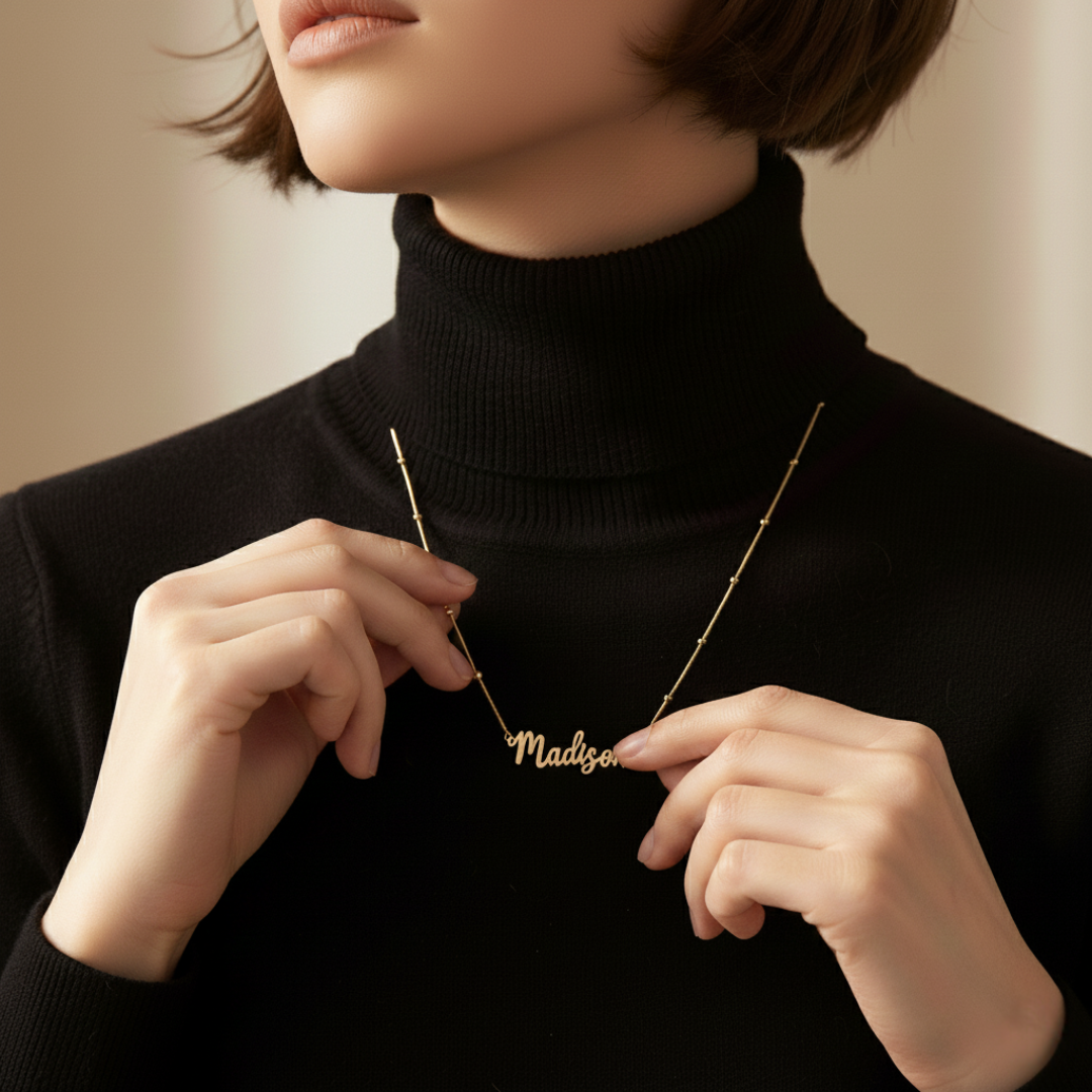 Coda Di Topo Chain Personalised Necklace