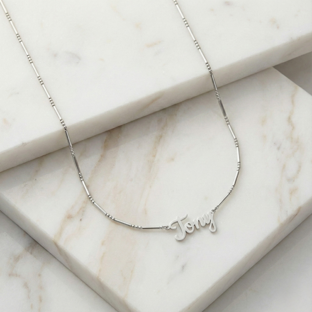 Flat Link Chain Personalised Necklace