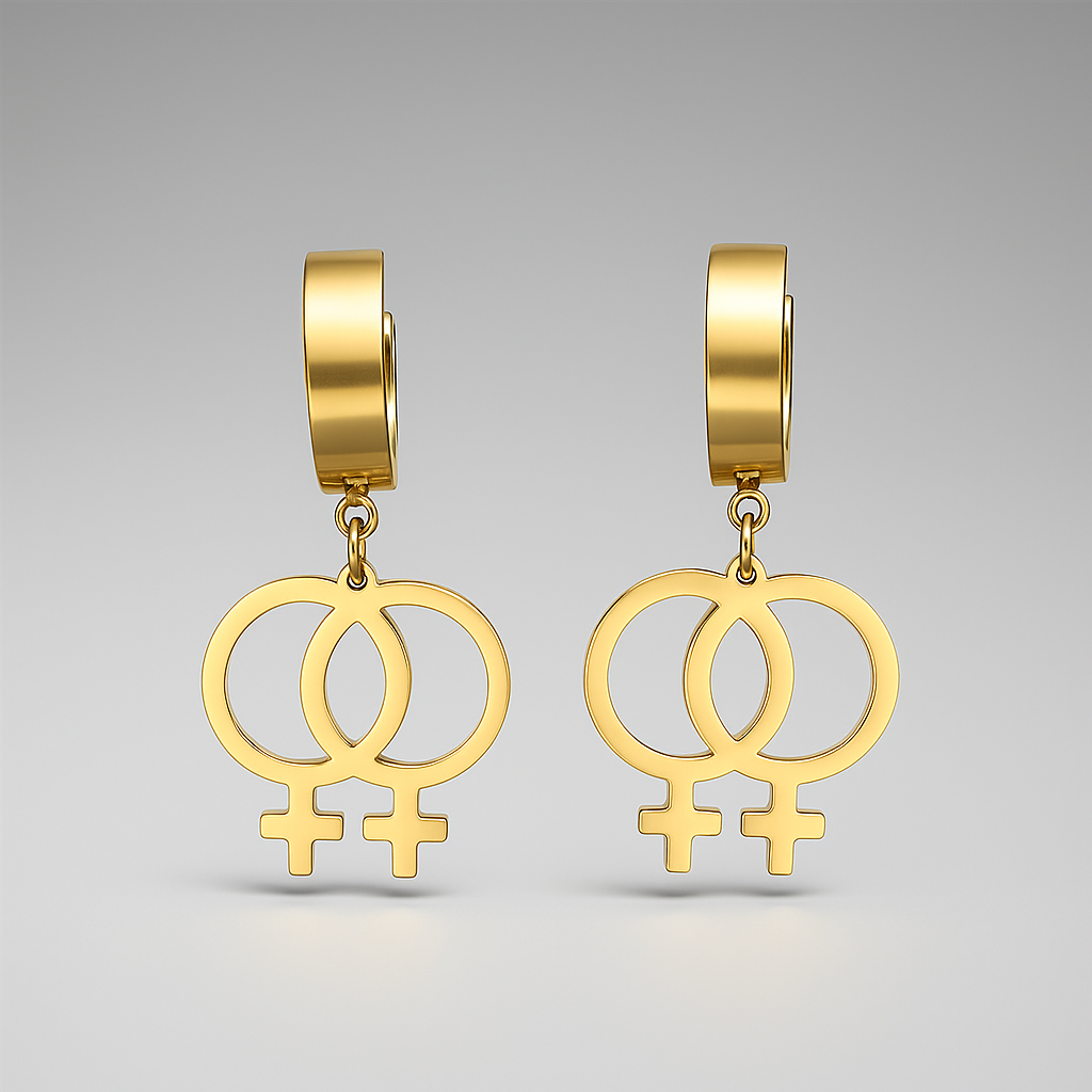 Lesbian Love Earrings
