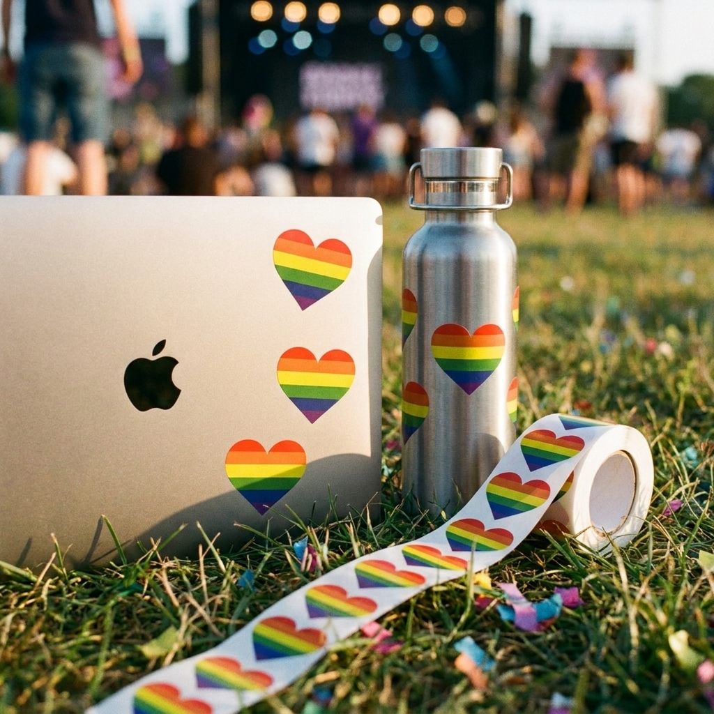 Heart Roll of Stickers
