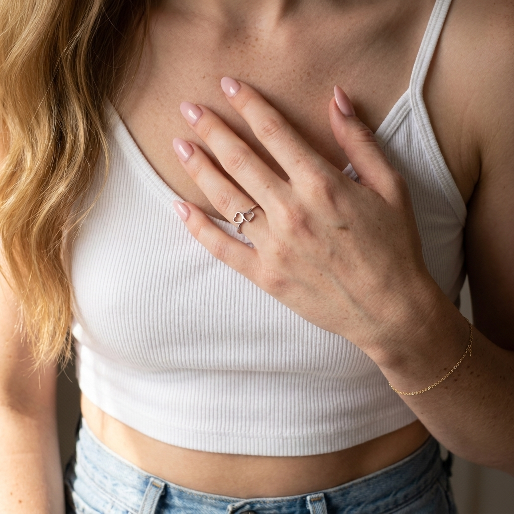 Twin Hearts Ring