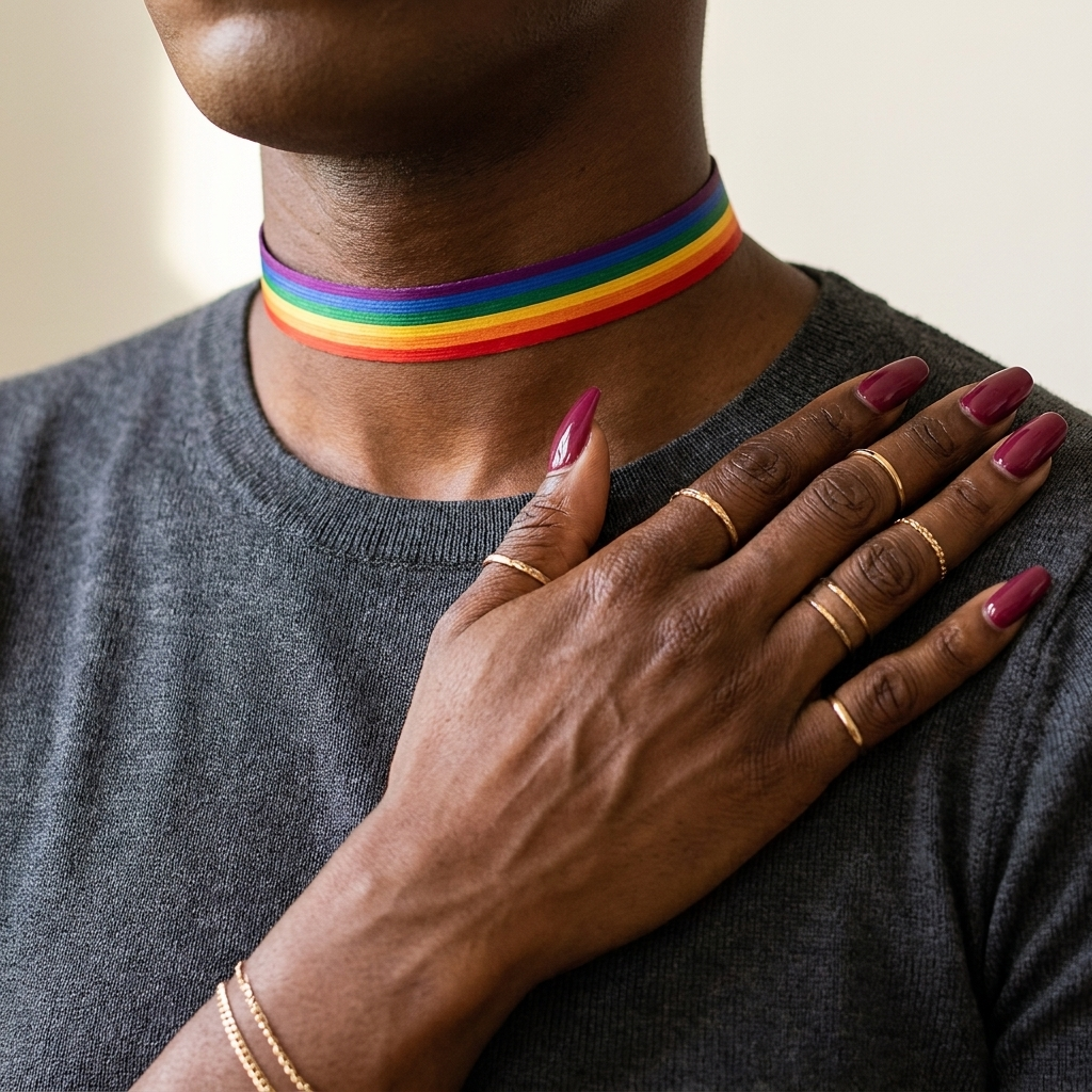 Rainbow Pride Choker