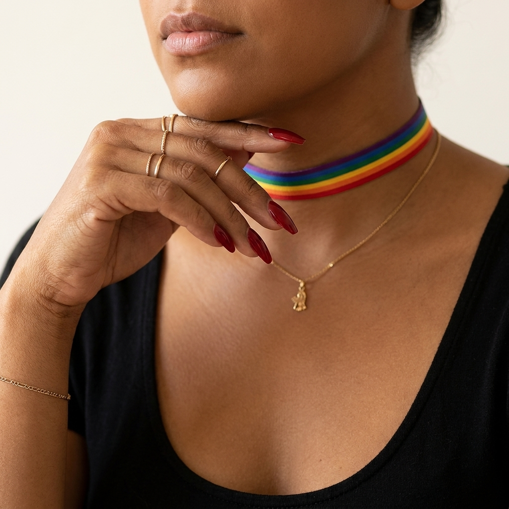 Rainbow Pride Choker