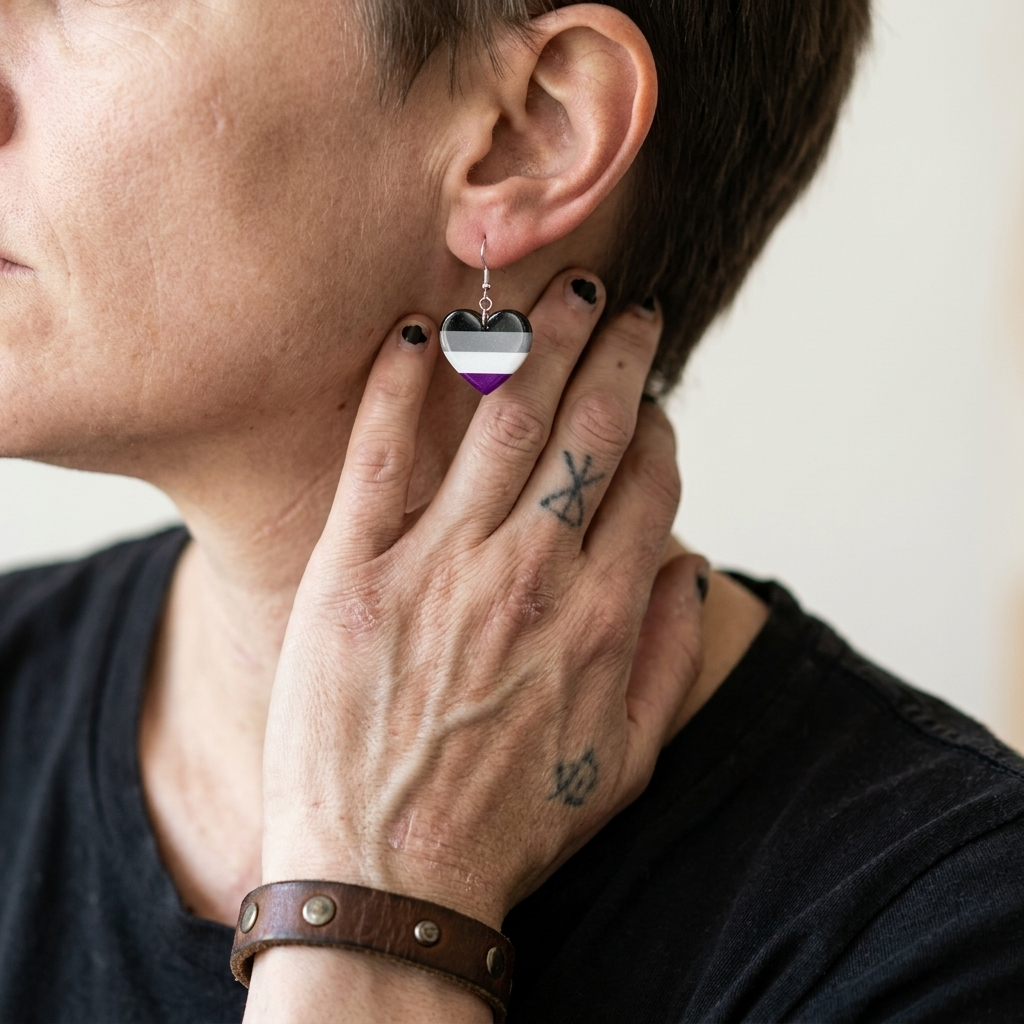 Asexual Flag Earrings